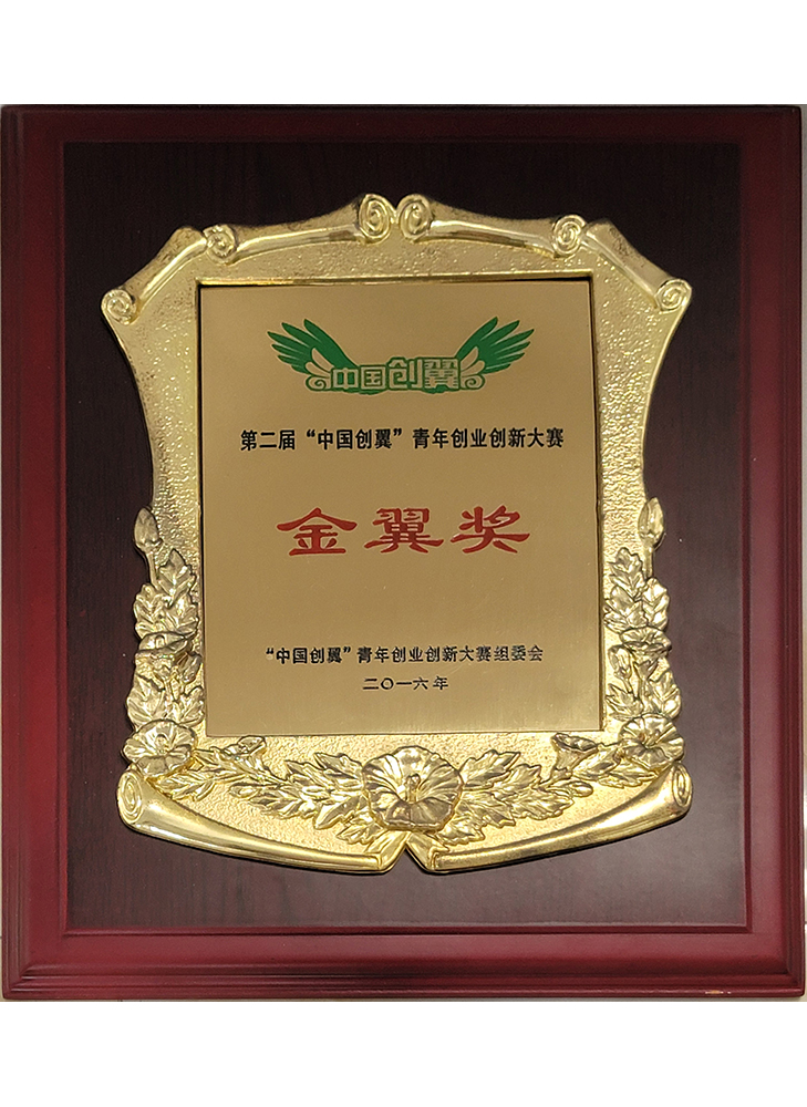 第二屆“中國創翼青年創業創新大賽金翼獎“